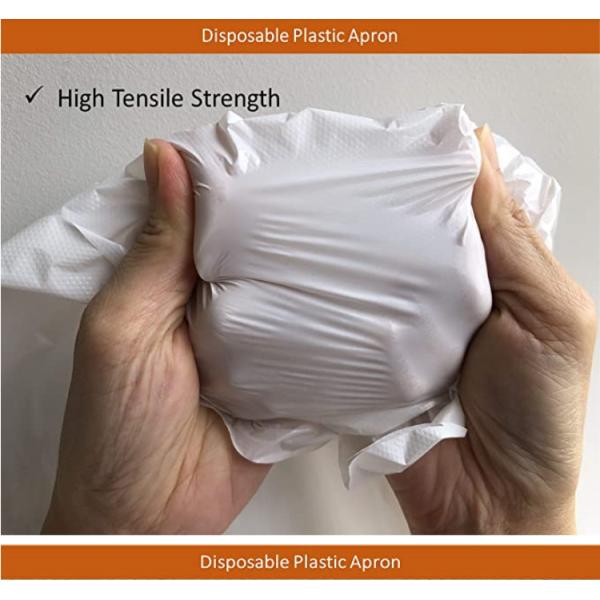 Anti Barrier Disposable PE Apron , Dust Proof Blue Plastic Aprons