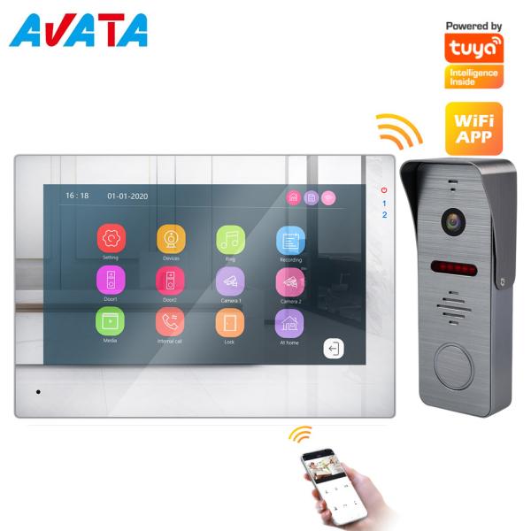 tuya door intercom system wireless video doorbell with Wi-Fi function for villa