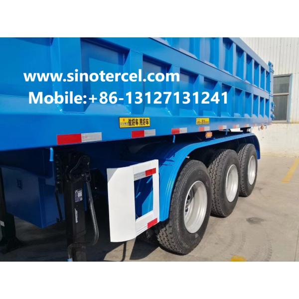 3 Axles 30-50CBM Front Lifting Semi Tipper Trailer For Sale