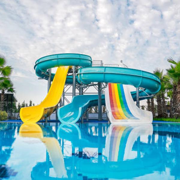 Water Amusement Park Equipment Fiberglass Water Raft Slide for Aqua Park