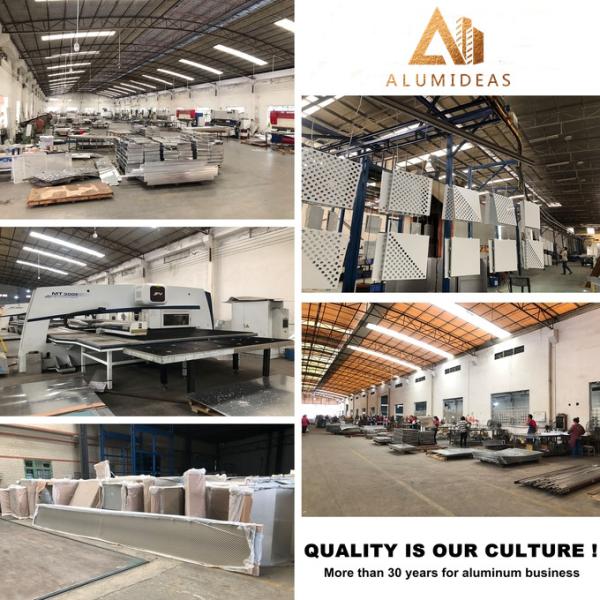 Aluminum triangle facade design