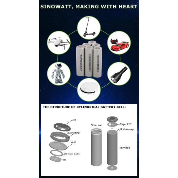 LiFePO4 Rechargeable 26650 Cylindrical Lithium Iron Battery Cell 3.2V Energy Storage for Ebike Battery Pack