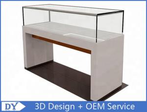 China 1200X550X950MM Wooden Glass Jewelry Counter Display Cases With Locks on sale