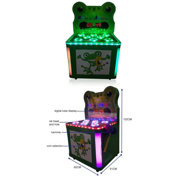 Kids Frog Hammer Arcade Game Machine With Ticket Redemption