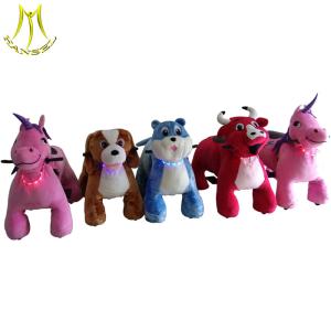 Wholesale Hansel kiddie outdoor rides battery powered plush animal walking toy in mall from china suppliers