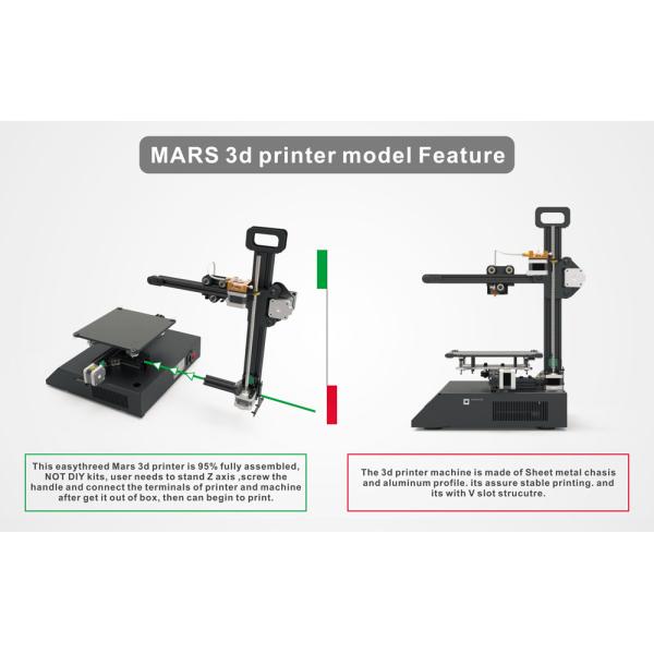 Popular Household 3D Printer 1.75 Mm Material Diameter FCC Approved