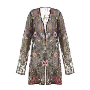 Wholesale Sexy Embroidery V Neck Womens Casual Cardigan In Summer Full Sleeve Length from china suppliers