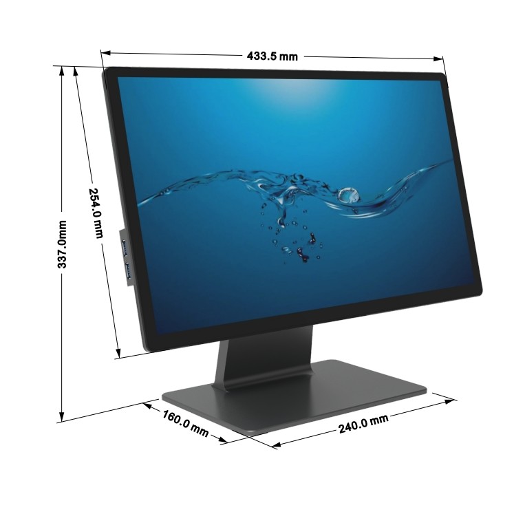 10-Point Capacitive Touch Screen Android POS System With 300cd/M2 Brightness