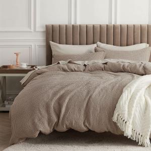 China Add a Touch of Luxury to Your Bedroom with 100% Cotton Waffle Weave Duvet Cover Set on sale