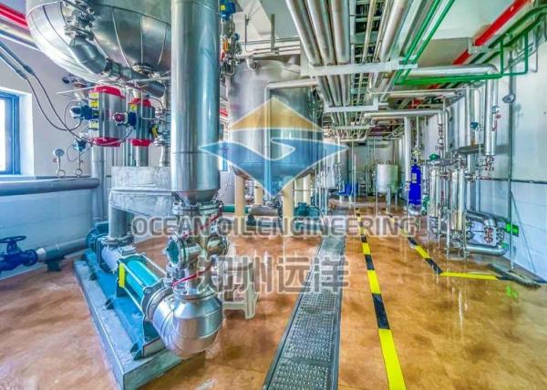 Quality Electric Edible Oil Refining Plant Continuous 50 / 60 Hz For Usage for sale