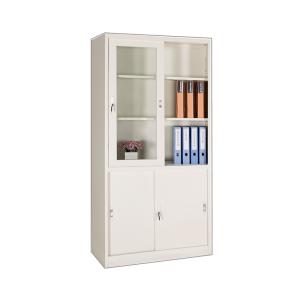 China Modern Glass Door Filing Cabinet Movable School Steel Frame Bookshelf on sale