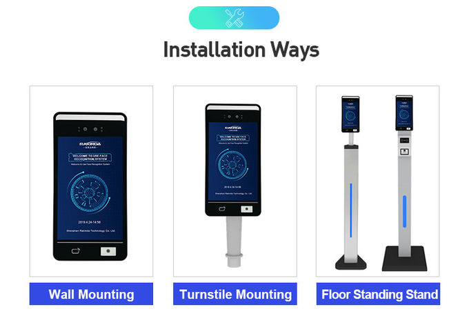 1.6GHz Face Recognition Attendance System QR IC Card Door Access Control