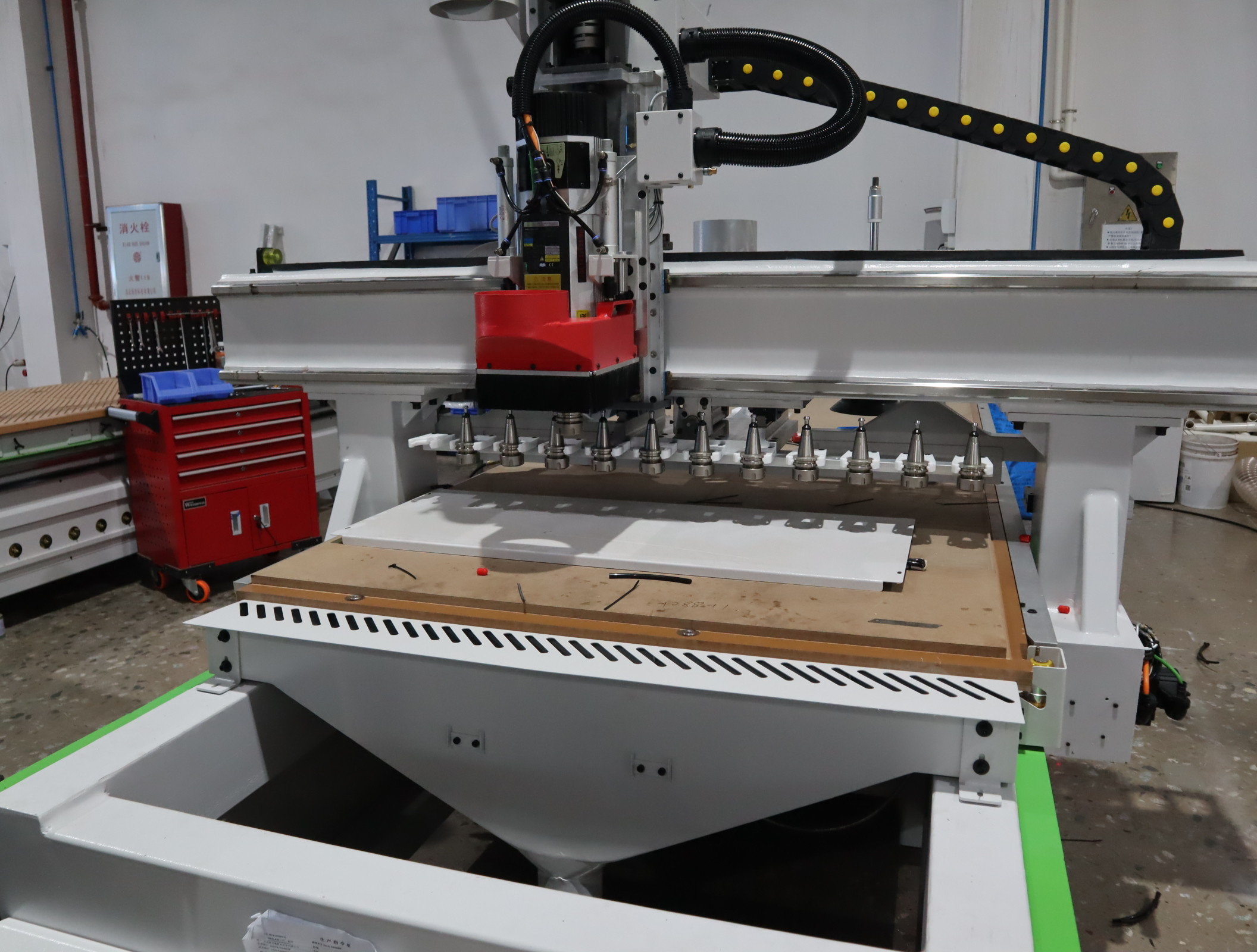 ACM Fabricated CNC Panel Router Flexible With Labeling System Loading Unloading 26kw