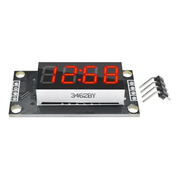 Quality 4 Digit LED 0.36" Red LED Display Tube Decimal 7 Segments TM1637 Clock Double Dots Module 0.36 Inch For Arduino for sale