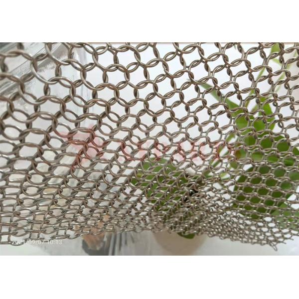 Corrosion Resistant SS316 Metal Mesh Curtain For Seaside Hotel Decoration