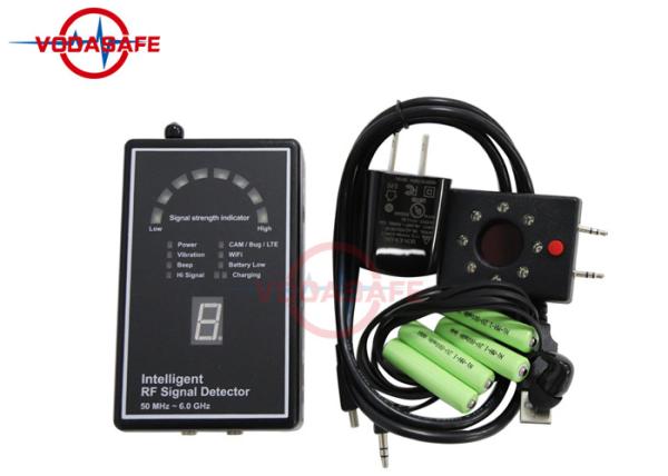 Quality 8 LED Signal Strength Indication RF Wireless Signal Detector Vibration Warning Mode for sale
