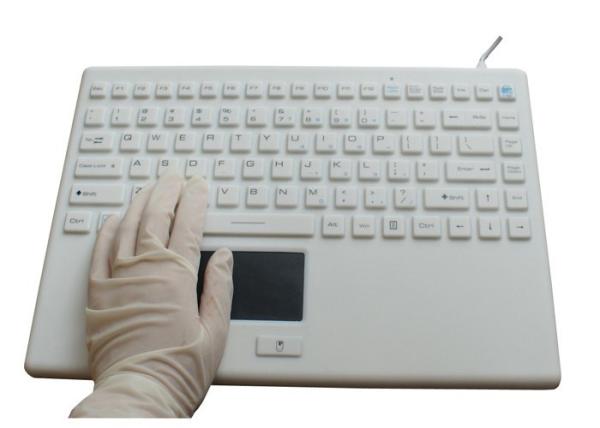 Quality Taiwan Seal Rugged Wireless Keyboard With Touchpad , Laptop Cleanable Keyboard for sale