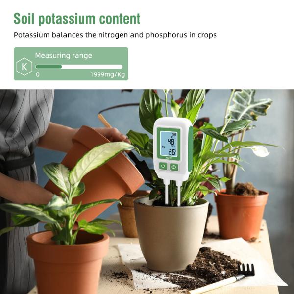 Plastic YIERYI YG-09 Soil Fertility Meter / Npk Soil Tester Lightweight