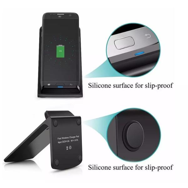 12W 5W 15W QI Standard Wireless Phone Charging Stand OEM accepted