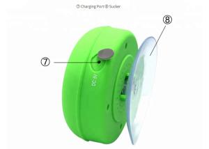 Wholesale Custom Waterproof Wireless Bluetooth Speakers / Sucker Wireless Speaker For Sports from china suppliers