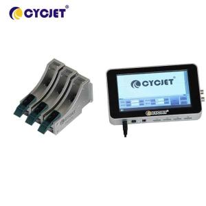 Wholesale 3 Heads Batch Coding Inkjet Printer 37mm Height CYCJET High Resolution Inkjet Printer from china suppliers