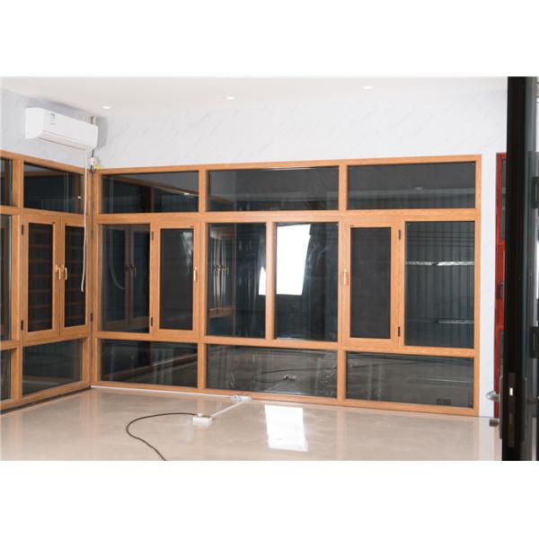 Villa / Office Aluminium Sliding Windows Double Tempered Impact Glazing