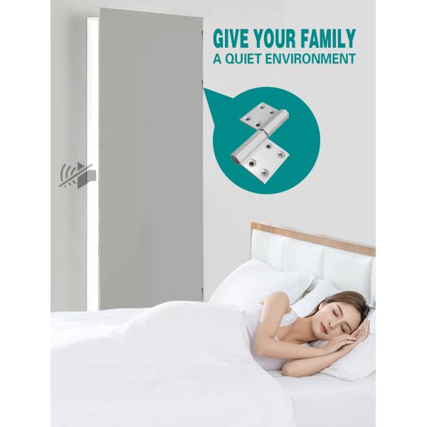 Door Heavy Duty Aluminum Hinge White For Fast Proofing 0-180 Degree Opening