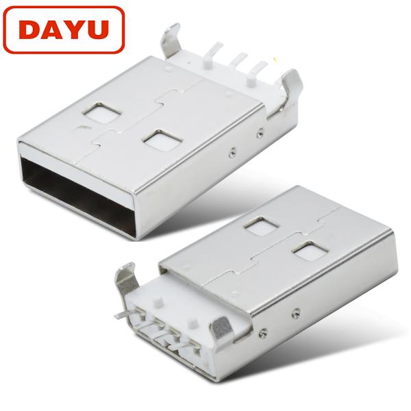 180 SMT Usb Connector Female Type With 10000-15000 Times Durability