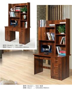 Wholesale Multi - Role MDF Computer Desk , Computer Desk With Drawers And Shelves from china suppliers