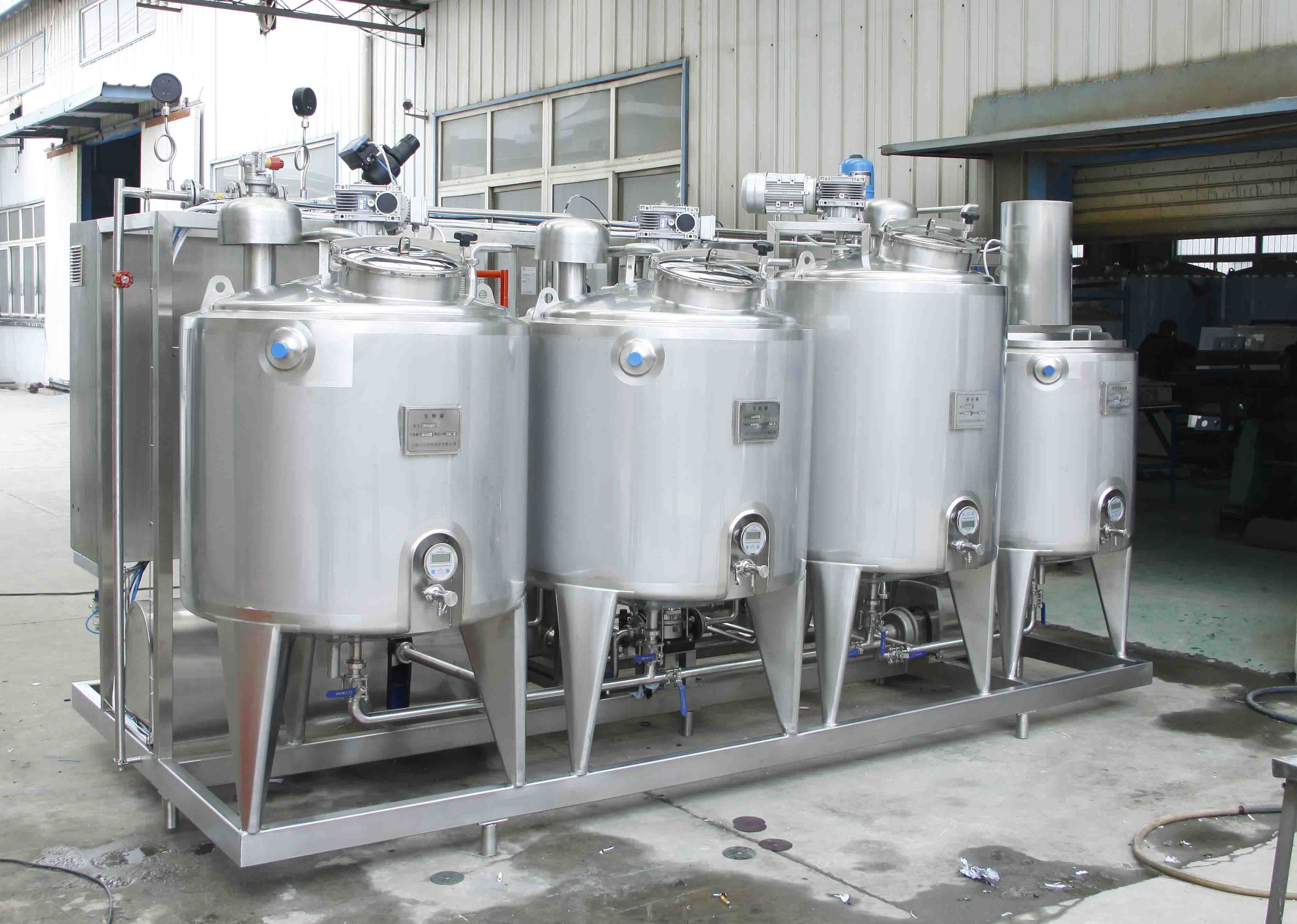 Automatic Pasteurized Milk Processing Line Electric Driven