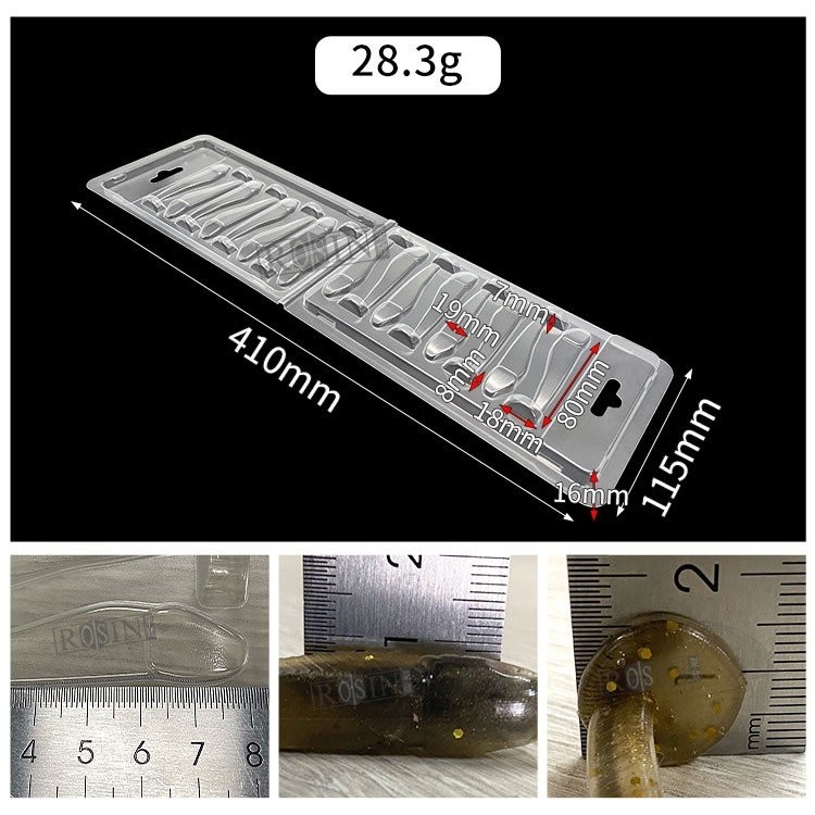 Customized Fishing Lure Clamshell Packaging Hinge Clamshell Swimbait Packaging