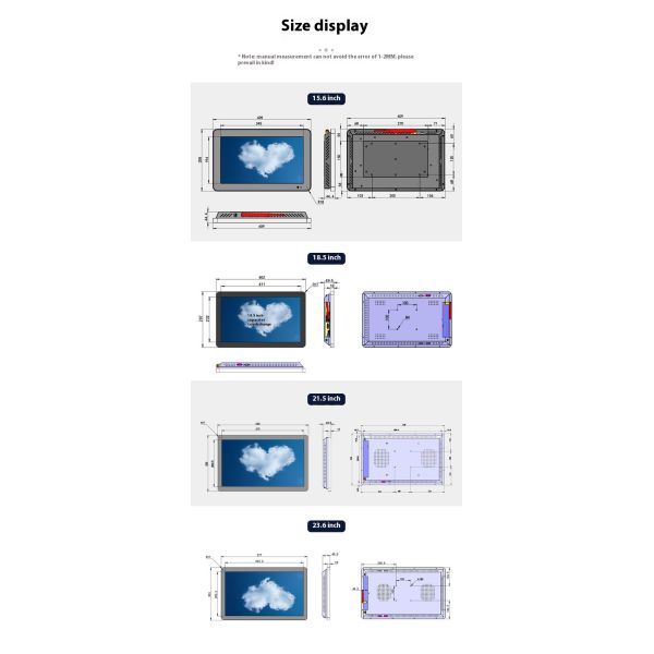 21.5 Inch Industrial Tablet PC with 16:10 Aspect Ratio and 1-Year Warranty for Business Use
