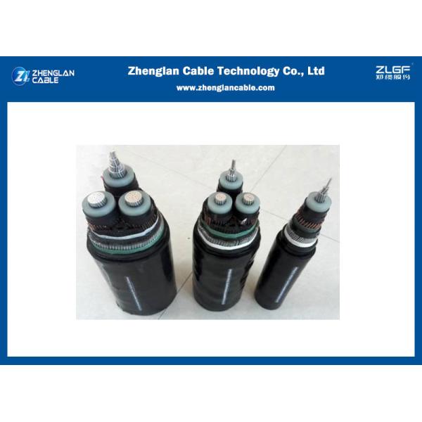 XLPE / PVC Insulated LZSH Jacket Armoured Power Cable Three Cores Al / Cu Conductor