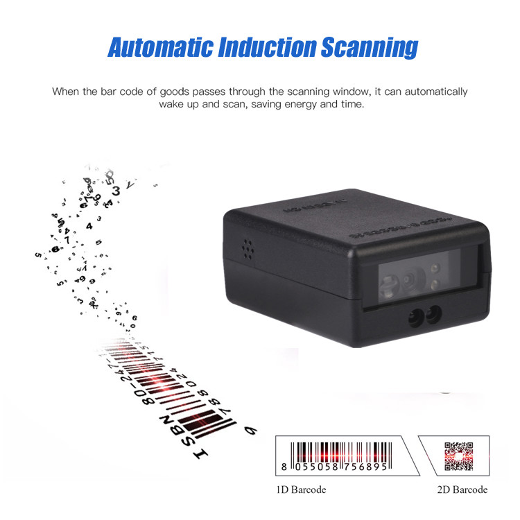 PDF417 Industrial Fixed Mount Barcode Scanner Module 2D 1D IP54 Embedded