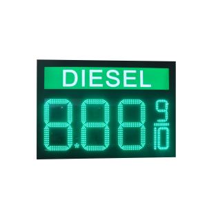Wholesale Iron Casing Fuel Station Pylon Sign Gas Display with 7 Segment LED Board and LED Light from china suppliers