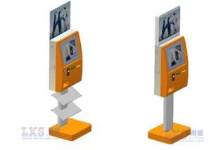 China Vandal-Proof Dual Screen Kiosk With SAW Touchscreen Use For Government Halls on sale