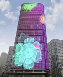 China Led Screen Display Full Color LED Mesh Screen Flexible Led Curtain Display on sale