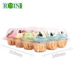 Embedded Snap Lock 12 Count Cupcake Containers With Separate Compartments
