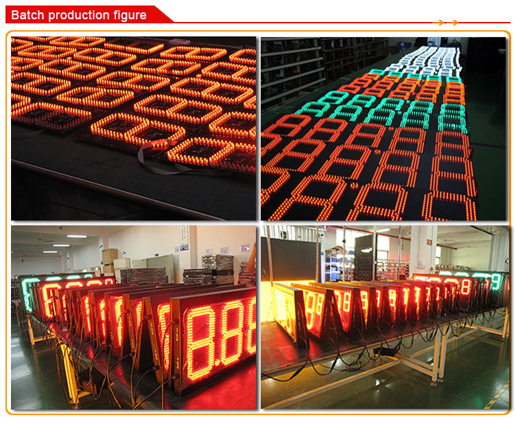 7 Segment Display Board Module Panel Numeric Board For Gas Stations Display Epistar Chip
