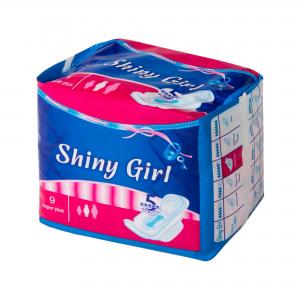 China Mint Shiny Girl Disposable Sanitary Napkins / Natural Ultra Maxi Pads 155mm on sale