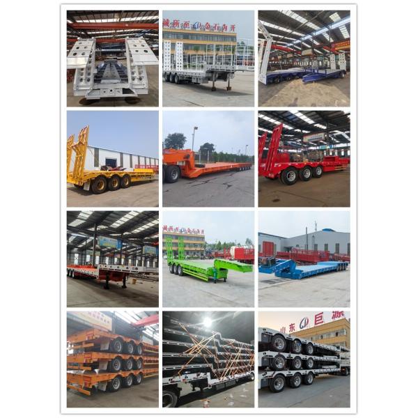 Heavy Loading Semi Truck Lowboy Trailer Drop Deck Detachable Gooseneck Low Platform
