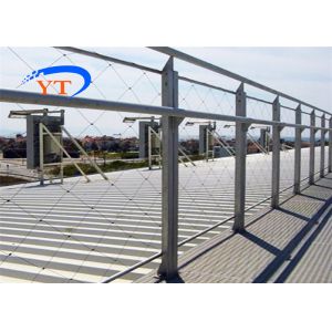 100x100mm Economic Architectural Ferruled Stainless Steel Cable Mesh 2.0mm