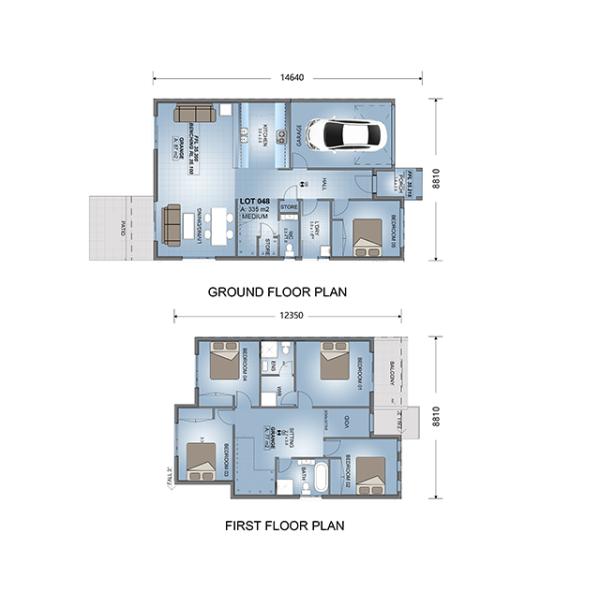 Affordable Prefab House Villa Light Steel Frame House With PVC Sliding Windows
