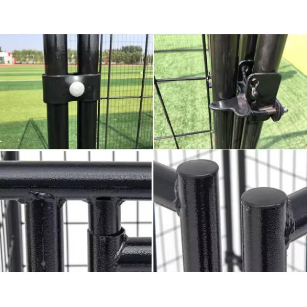 6'X10' Welded Wire Metal Mesh Black Outside Pet Cage Dog Kennel