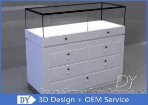 Wholesale Standard Custom Glass Display Cases With Base Plinth / Drawers from china suppliers