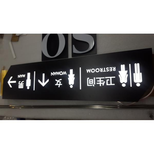 Outdoor Wayfinding Event Directional Signage PANTONE / RAL 50000 Hours Lifetime