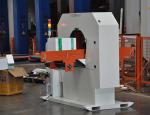 Non Pre Stretch Automatic Tape Wrapper , Tape Packing Machine With Belt Conveyor