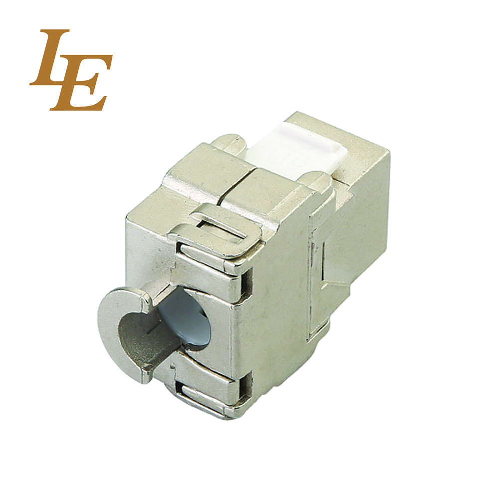 8 Pin Coupler CAT6 FTP RJ45 Keystone Jack For Networking