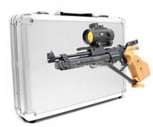 China Custom Made Hard Aluminium Gun Storage Case With Foam Insert KL-GDR186 on sale