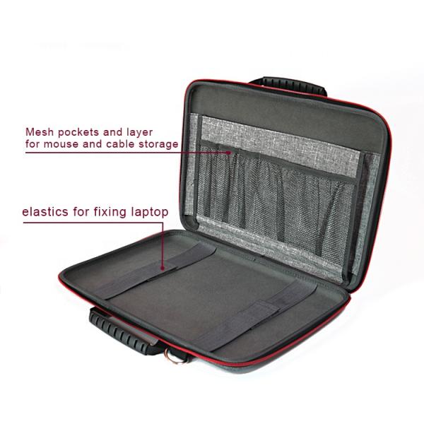 0.3kg Laptop Computer Carrying Case , Eva Molded Case 3 layers